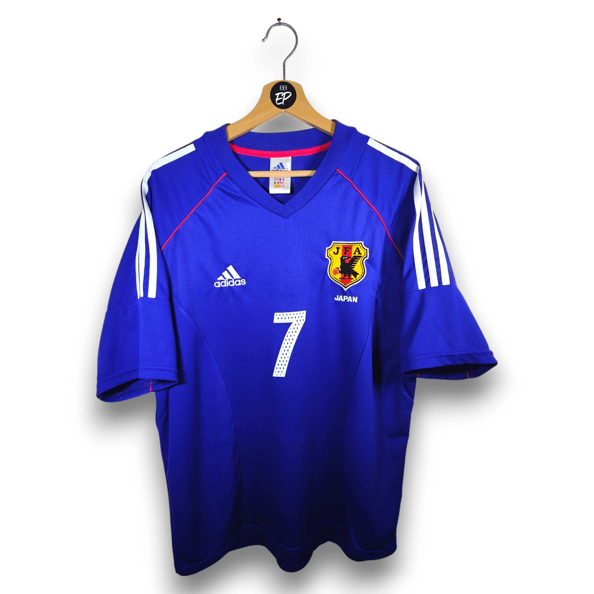 2002-04 Japan Home Shirt Nakata #7 - 9.5/10 - (L) – 139023 Adidas