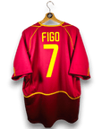 2002 - 04 Portugal Home Shirt Figo 7 - 9.5/10 - (XL) - Eternal Pitch