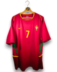 2002 - 04 Portugal Home Shirt Figo 7 - 9.5/10 - (XL) - Eternal Pitch