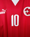 2002 - 04 Switzerland Home Shirt Hakan Yakin 10 (L) - Eternal Pitch
