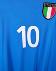 2002 Italy Home Shirt Totti 10 - 6.5/10 - (XL slim) - Eternal Pitch
