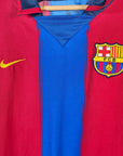 2003 - 04 FC Barcelona Home Shirt Ronaldinho 10 - 9/10 - (L) - Eternal Pitch