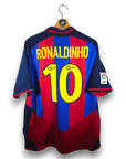 2003 - 04 FC Barcelona Home Shirt Ronaldinho 10 - 9/10 - (L) - Eternal Pitch