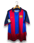 2003 - 04 FC Barcelona Home Shirt Ronaldinho 10 - 9/10 - (M) - Eternal Pitch