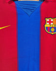 2003 - 04 FC Barcelona Home Shirt Ronaldinho 10 - 9/10 - (M) - Eternal Pitch