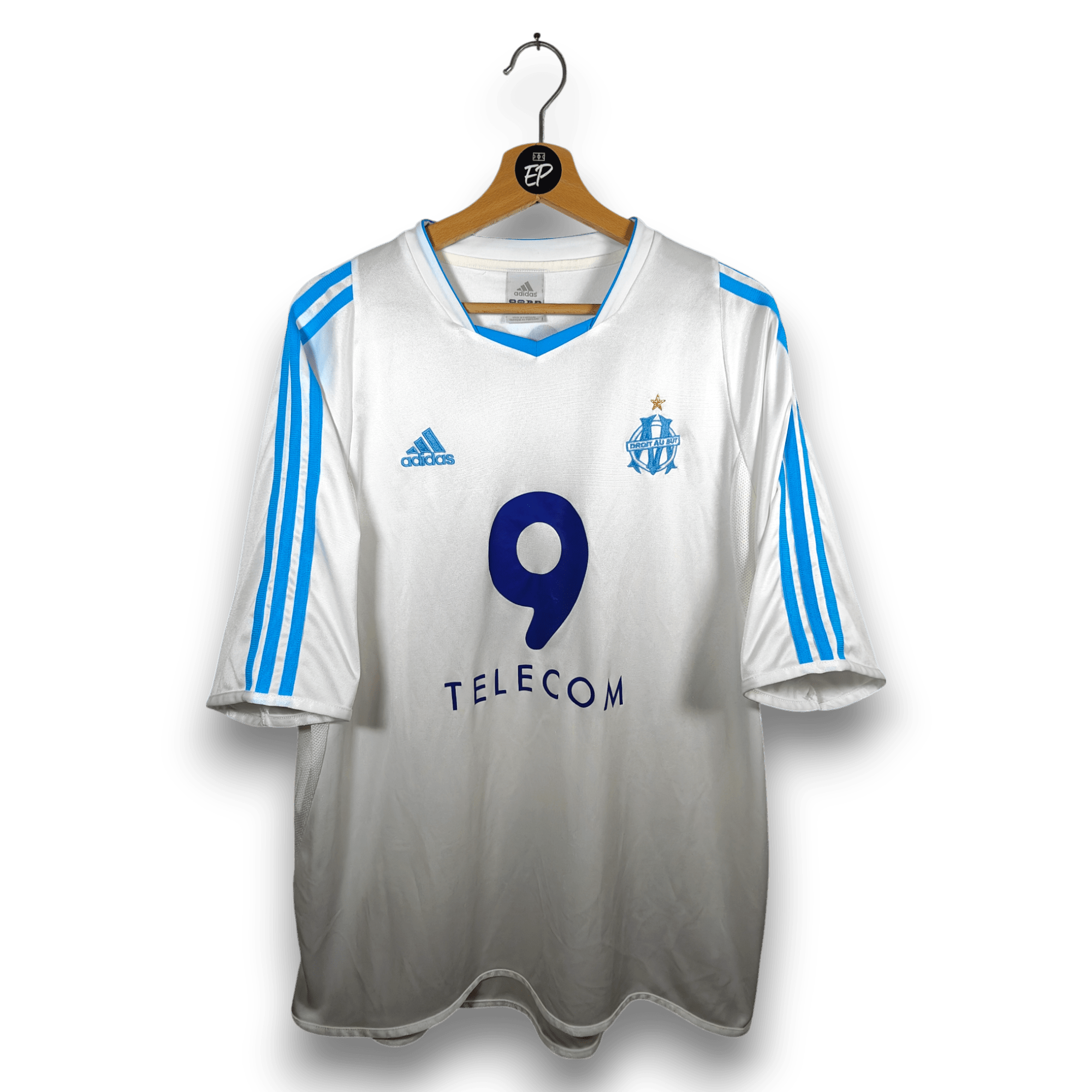 2003-04 Olympique Marseille Home Shirt Drogba #11 - 9/10 - (XL