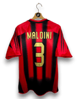 2004 - 05 AC Milan Home Shirt Maldini 3 - 9.5/10 - (M) - Eternal Pitch