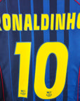 2004 - 05 FC Barcelona Away Shirt Ronaldinho 10 - 9.5/10 - (M) - Eternal Pitch