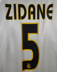 2004 - 05 Real Madrid Home Shirt Zidane 5 - 7.5/10 - (L) - Eternal Pitch