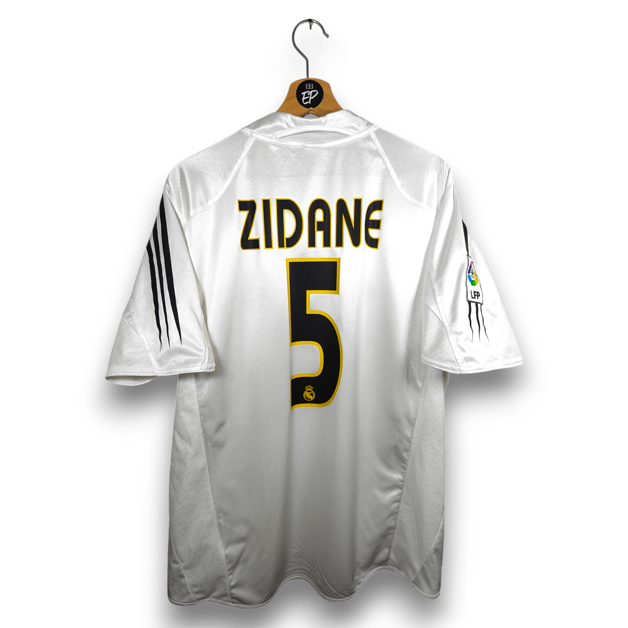2004-05 Real Madrid Home Shirt Zidane #5 - 7.5/10 - (L