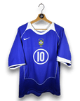 2004 - 06 Brazil Away Shirt Ronaldinho 10 - 8/10 - (L) - Eternal Pitch