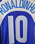 2004 - 06 Brazil Away Shirt Ronaldinho 10 - 8.5/10 - (M) - Eternal Pitch