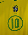 2004 - 06 Brazil Home Shirt Ronaldinho 10 - 9.5/10 - (M) - Eternal Pitch