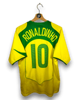 2004 - 06 Brazil Home Shirt Ronaldinho 10 - 9.5/10 - (M) - Eternal Pitch