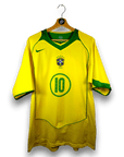 2004 - 06 Brazil Home Shirt Ronaldinho 10 (L) - Eternal Pitch