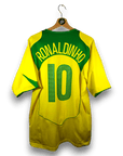 2004 - 06 Brazil Home Shirt Ronaldinho 10 (L) - Eternal Pitch