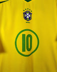 2004 - 06 Brazil Home Shirt Ronaldinho 10 (L) - Eternal Pitch