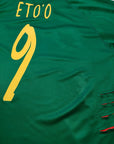 2004 - 06 Cameroon Home Shirt Eto'o 9 - 7.5/10 - (L) - Eternal Pitch