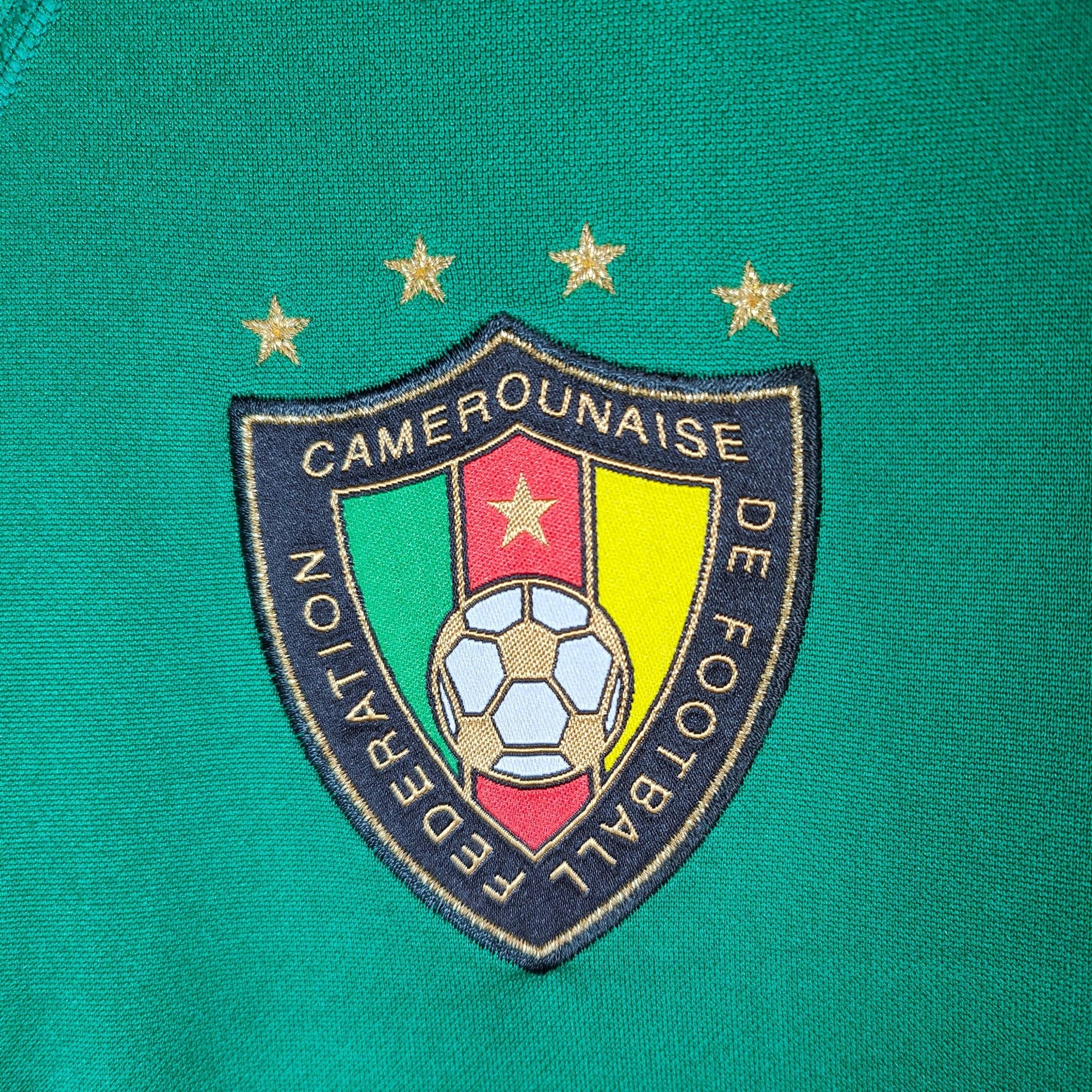 2004 - 06 Cameroon Home Shirt Eto’o 9 - 8/10 - (L) - Eternal Pitch