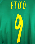 2004 - 06 Cameroon Home Shirt Eto'o 9 - 9/10 - (XL) - Eternal Pitch
