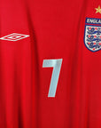 2004 - 06 England Away Shirt Beckham 7 - 7.5/10 - (XL) - Eternal Pitch