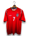 2004 - 06 England Away Shirt Beckham 7 - 8.5/10 - (L) - Eternal Pitch