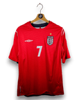 2004 - 06 England Away Shirt Beckham 7 - 9/10 - (L) - Eternal Pitch