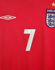 2004 - 06 England Away Shirt Beckham 7 - 9/10 - (L) - Eternal Pitch