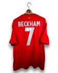 2004 - 06 England Away Shirt Beckham 7 - 9/10 - (XL) - Eternal Pitch