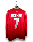 2004 - 06 England Away Shirt Beckham LS 7 - 8/10 - (L) - Eternal Pitch