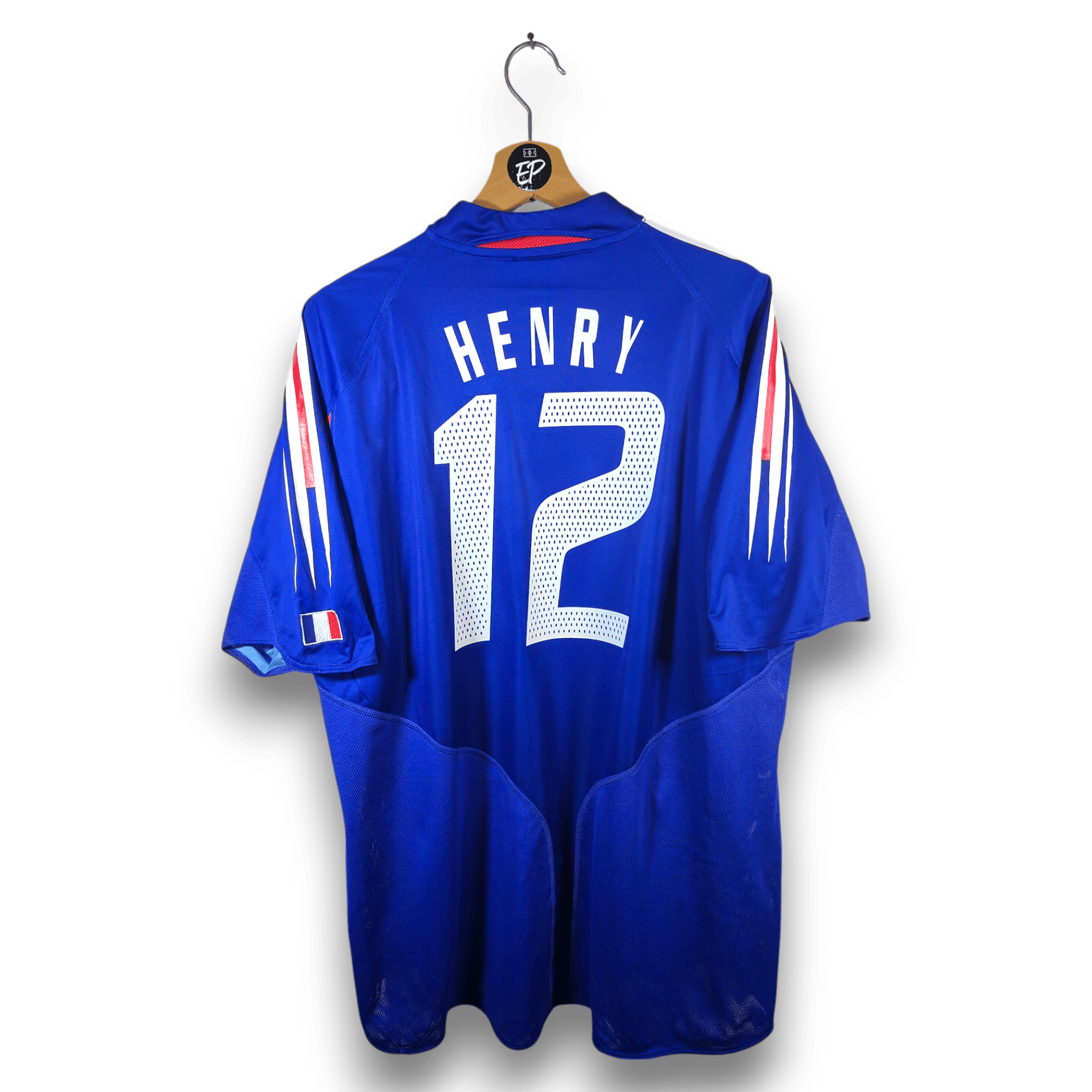 2004-06 France Home Shirt Henry #12 - 9/10 - (XL) – 641768 Adidas