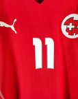 2004 - 06 Switzerland Home Shirt Chapuisat 11 - 8.5/10 - (L) - Eternal Pitch