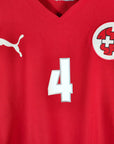 2004 - 06 Switzerland Home Shirt Henchoz 4 - 9/10 - (M) - Eternal Pitch