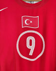 2004 - 06 Turkey Home Shirt Hakan Sukur 9 - 9.5/10 - (M) - Eternal Pitch
