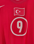 2004 - 06 Turkey Home Shirt Hakan Sukur 9 - 9.5/10 - (XL) - Eternal Pitch