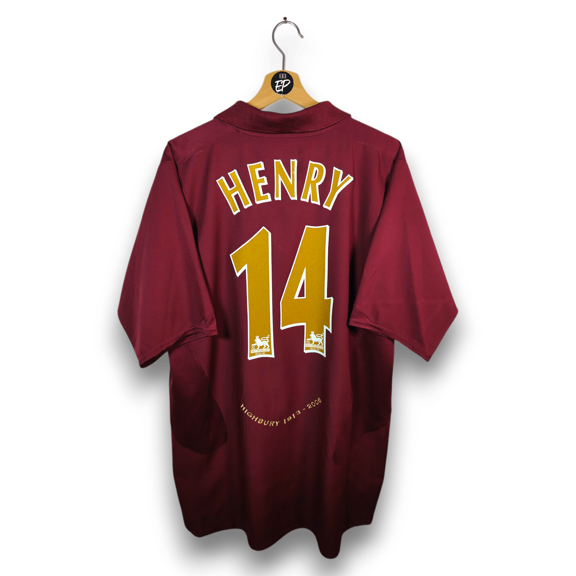 2005 - 06 Arsenal Home Shirt Henry 14 - 8/10 - (XL) - Eternal Pitch