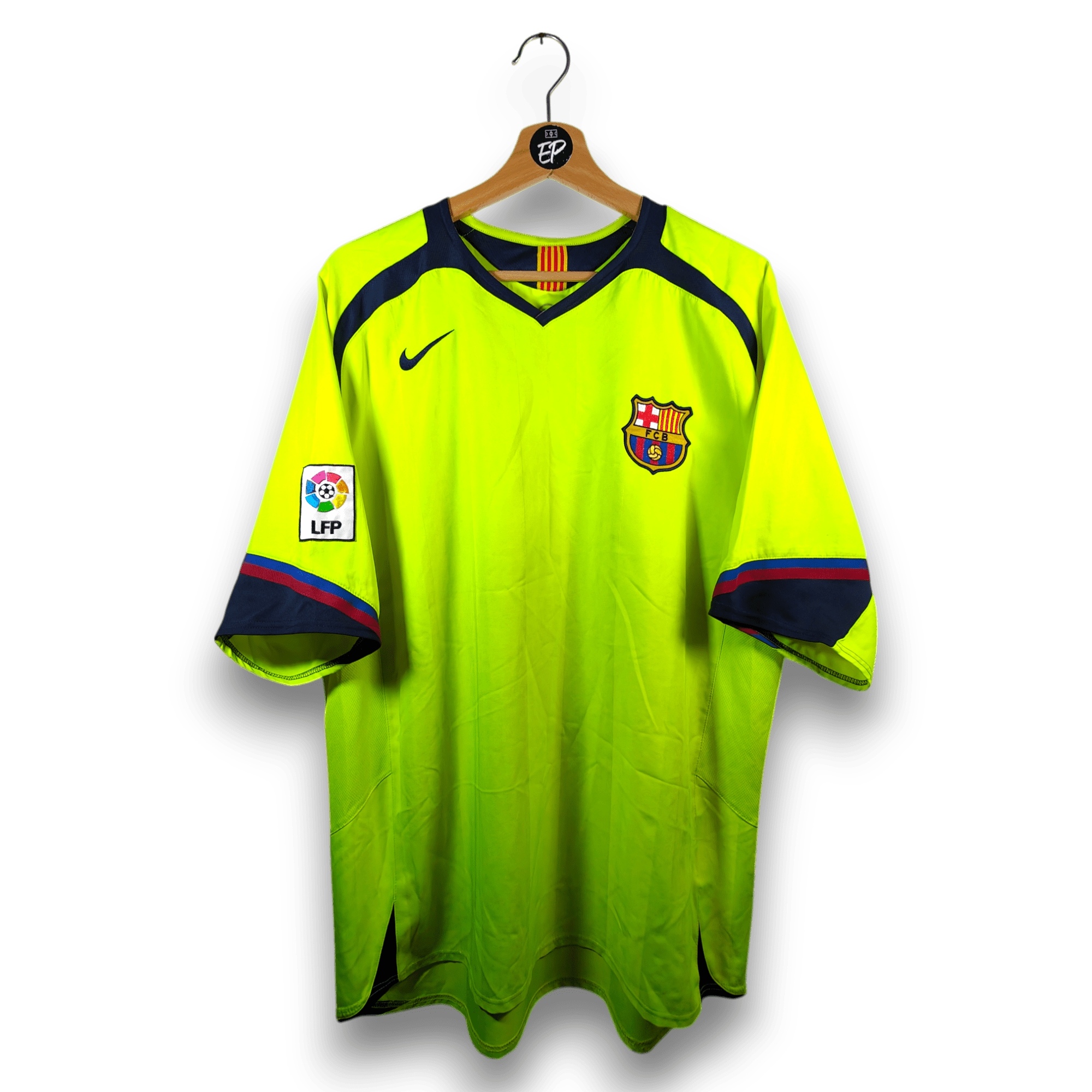 2005 - 06 FC Barcelona Away Shirt Ronaldinho 10 - 8.5/10 - (XL) - Eternal Pitch