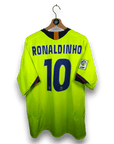 2005 - 06 FC Barcelona Away Shirt Ronaldinho 10 - 8.5/10 - (XL) - Eternal Pitch