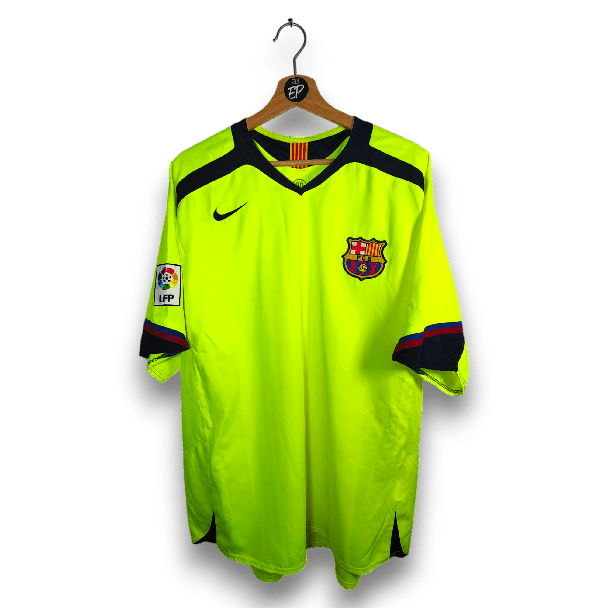 2005 - 06 FC Barcelona Away Shirt Ronaldinho 10 - 9/10 - (XL) - Eternal Pitch