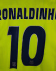 2005 - 06 FC Barcelona Away Shirt Ronaldinho 10 - 9/10 - (XL) - Eternal Pitch