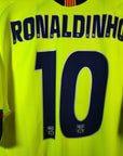 2005 - 06 FC Barcelona Away Shirt Ronaldinho 10 (XL) - Eternal Pitch
