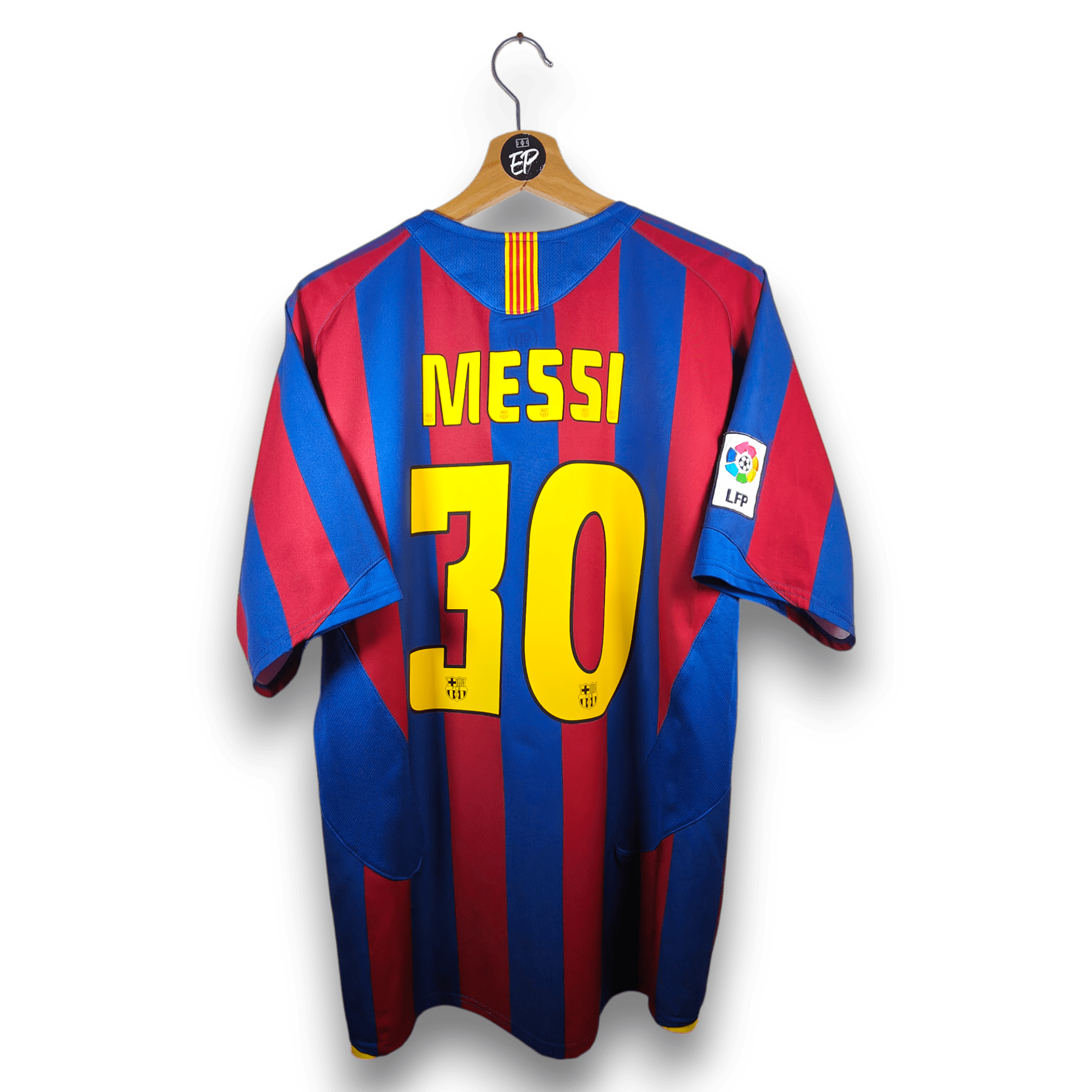 2005 - 06 FC Barcelona Home Shirt Messi 30 - 7.5/10 - (M) - Eternal Pitch