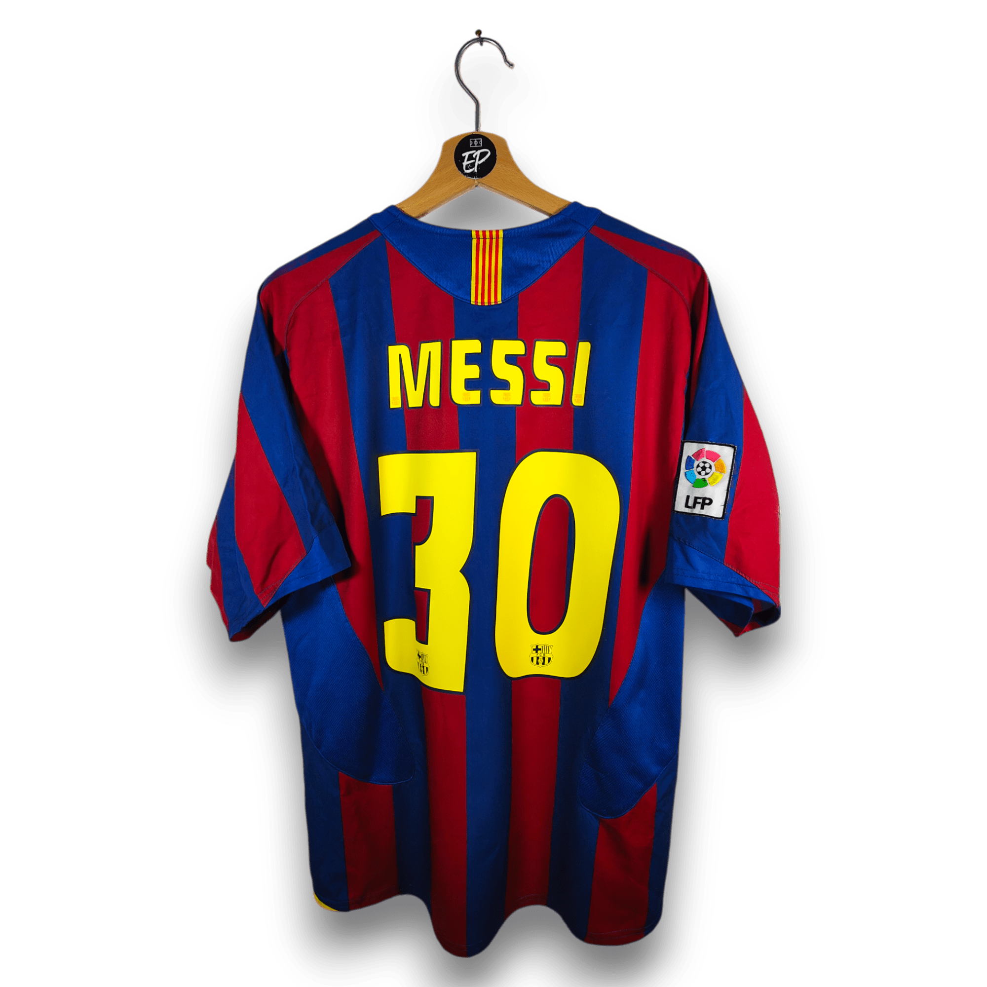 2005 - 06 FC Barcelona Home Shirt Messi 30 - 8.5/10 - (M) - Eternal Pitch