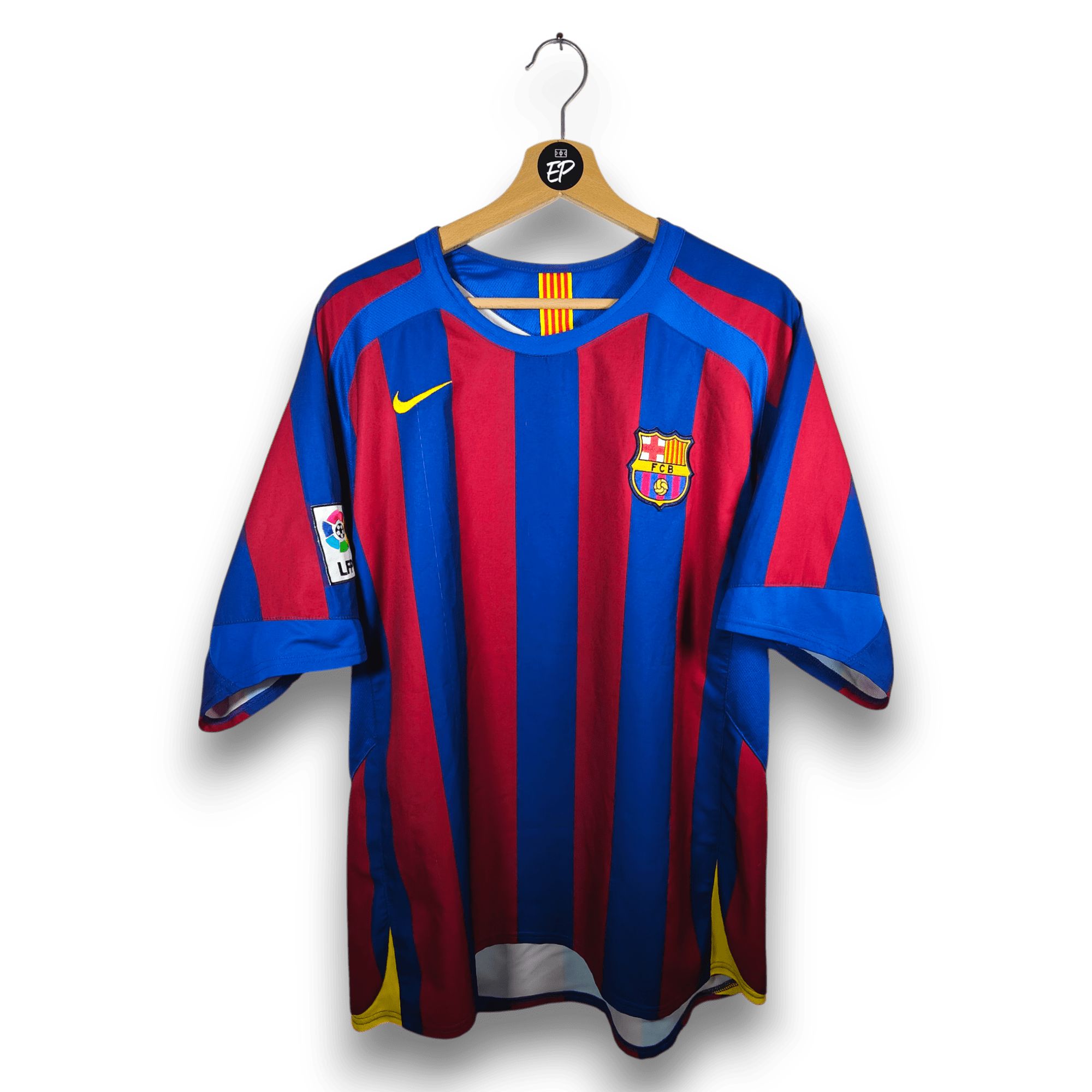 2005 - 06 FC Barcelona Home Shirt Ronaldinho 10 - 8/10 - (L) - Eternal Pitch