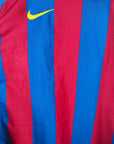 2005 - 06 FC Barcelona Home Shirt Ronaldinho 10 - 8/10 - (L) - Eternal Pitch