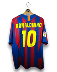 2005 - 06 FC Barcelona Home Shirt Ronaldinho 10 - 8/10 - (L) - Eternal Pitch