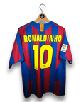 2005 - 06 FC Barcelona Home Shirt Ronaldinho 10 - 9/10 - (M) - Eternal Pitch