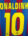 2005 - 06 FC Barcelona Home Shirt Ronaldinho 10 - 9/10 - (M) - Eternal Pitch
