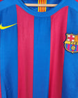 2005 - 06 FC Barcelona Home Shirt Ronaldinho 10 - 9/10 - (M) - Eternal Pitch