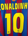 2005 - 06 FC Barcelona Home Shirt Ronaldinho 10 - 9/10 - (M) - Eternal Pitch